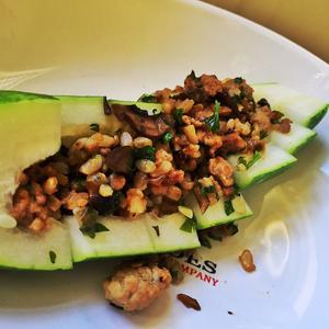 Photo of prepared Fuzzy Gourd Stuffed with Pork and Mushrooms