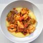 Photo of prepared Shrimp and Grits