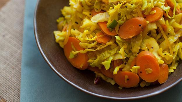 Photo of prepared Cabbage with Carrots