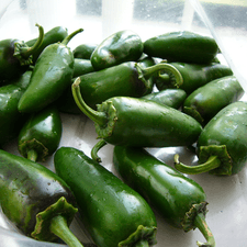 Photo of green jalapeno peppers