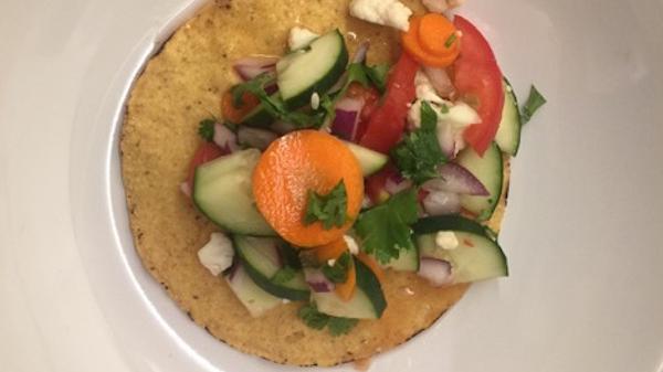 Photo of prepared Vegetable Tostadas