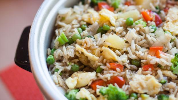 Photo of Un-Fried Rice in a rice cooker