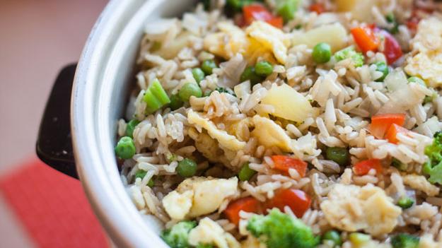 Photo of Un-Fried Rice in a rice cooker