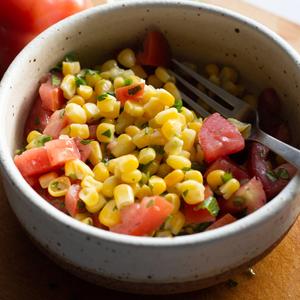 Corn and green chili salad