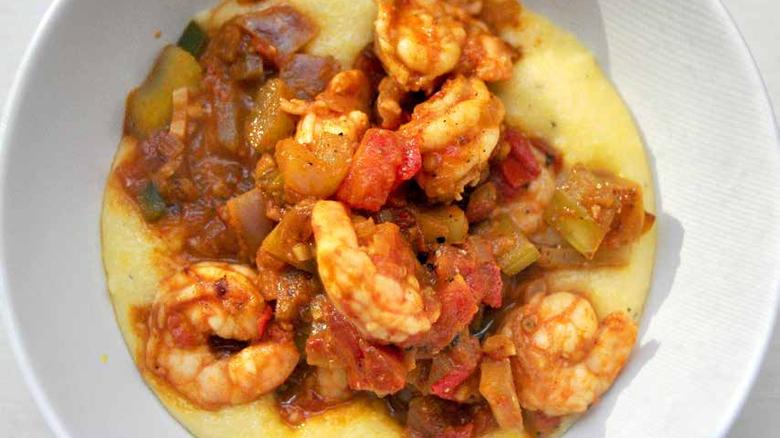 Photo of prepared Shrimp and Grits