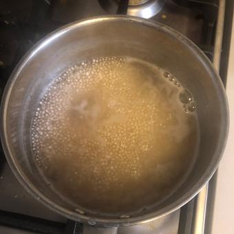 Tapioca in pot