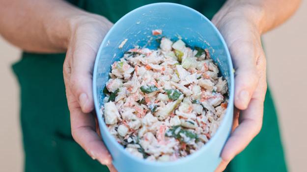 Photo of Tuna Salad with Pears in a bowl