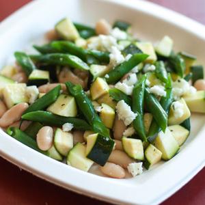 Photo of Zucchini White Bean Salad in a bowl