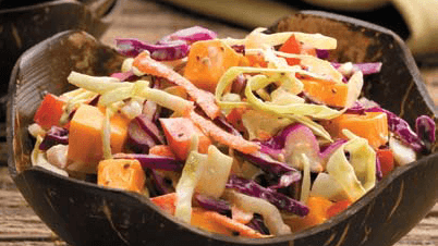 Photo of Rainbow Coleslaw in a bowl