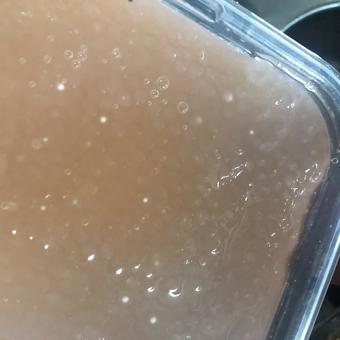 Tapioca under cold water