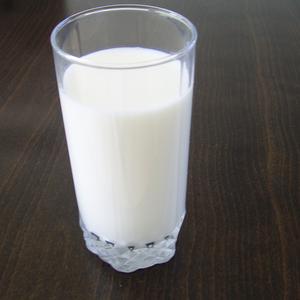 Photo of a glass of milk