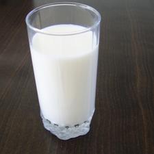 Photo of a glass of milk