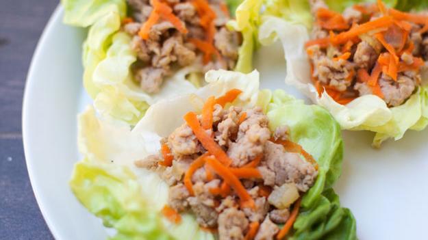 Photo of Ground Chicken Lettuce Wraps