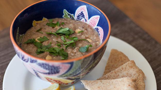 Photo of prepared Slow Cooker Burmese Barley and Lentil Soup