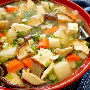 Photo of prepared TEMPLE VEGETARIAN SOUP