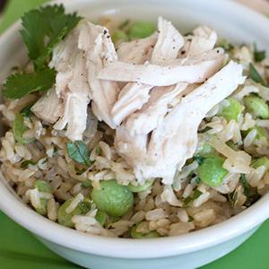 Photo of prepared Herbed Rice with Chicken and Beans