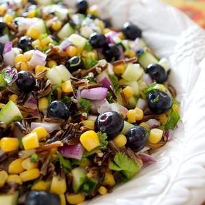 Corn, Blueberry, and Wild Rice Salad