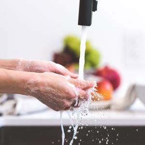 Photo of someone washing their hands