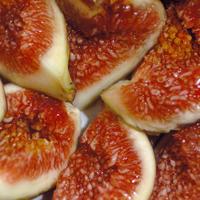 Photo of the inside of figs