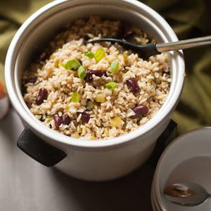 Photo of Red Beans and Rice in a rice cooker