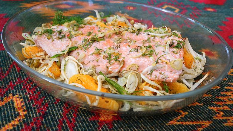 Salmon with Roasted Fennel and Citrus