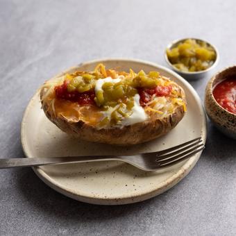 Potato with toppings