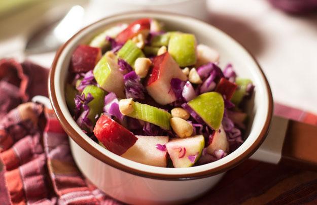 Photo of Apple Celery Slaw with Nuts in a bowl
