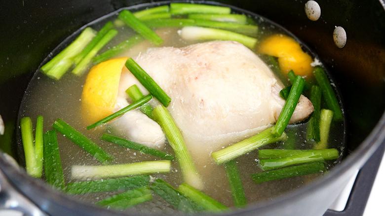 Photo of prepared POACHED CHICKEN
