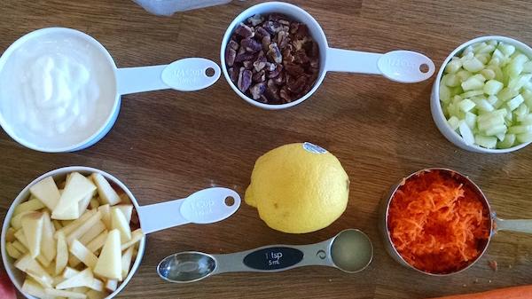 Photo of ingredients used to prepare Apple Salad