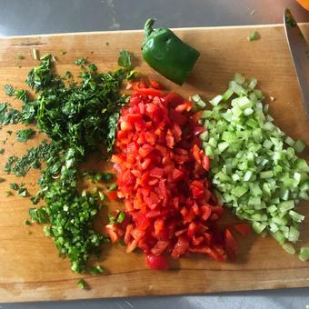 Ingredients chopped