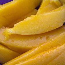 Photo of several mango slices