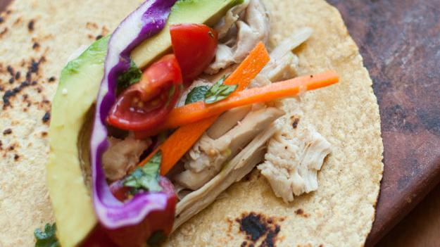 Photo of Slow-Cooked Chicken and Vegetable Taco