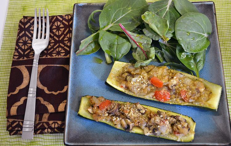 Photo of prepared Mushroom-Stuffed Squash